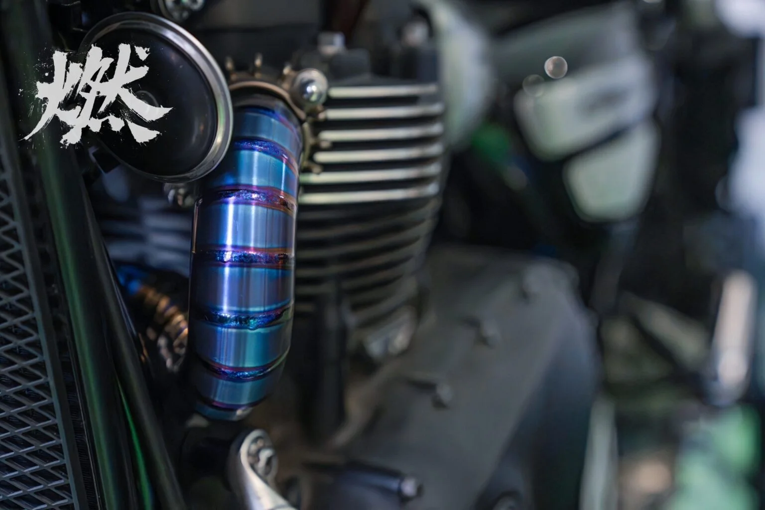 Triumph Scrambler 1200 XE Titanium front exhaust - Image 6
