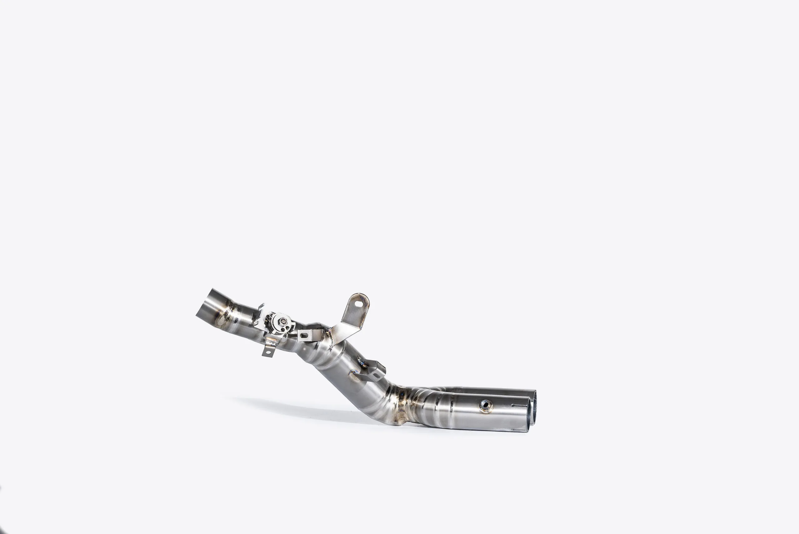 Yamaha R1 double-layer titanium exhaust mid-pipe with valve - Image 5