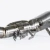 Yamaha R1 double-layer titanium exhaust mid-pipe with valve
