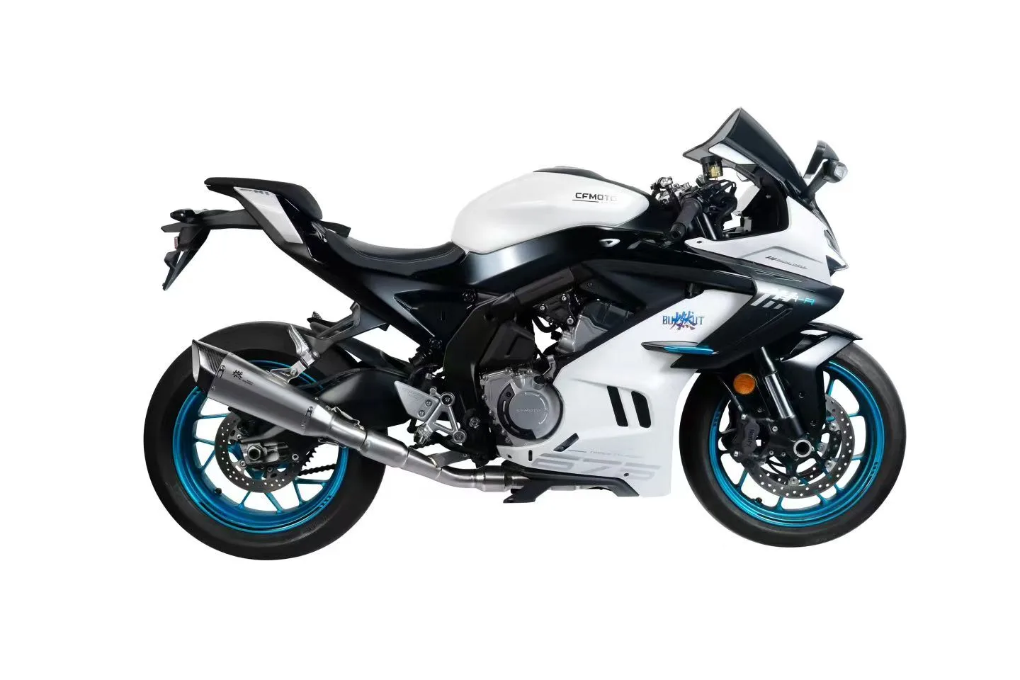 CFMOTO 675SR/675NK Titanium full exhaust Single side low - Image 6