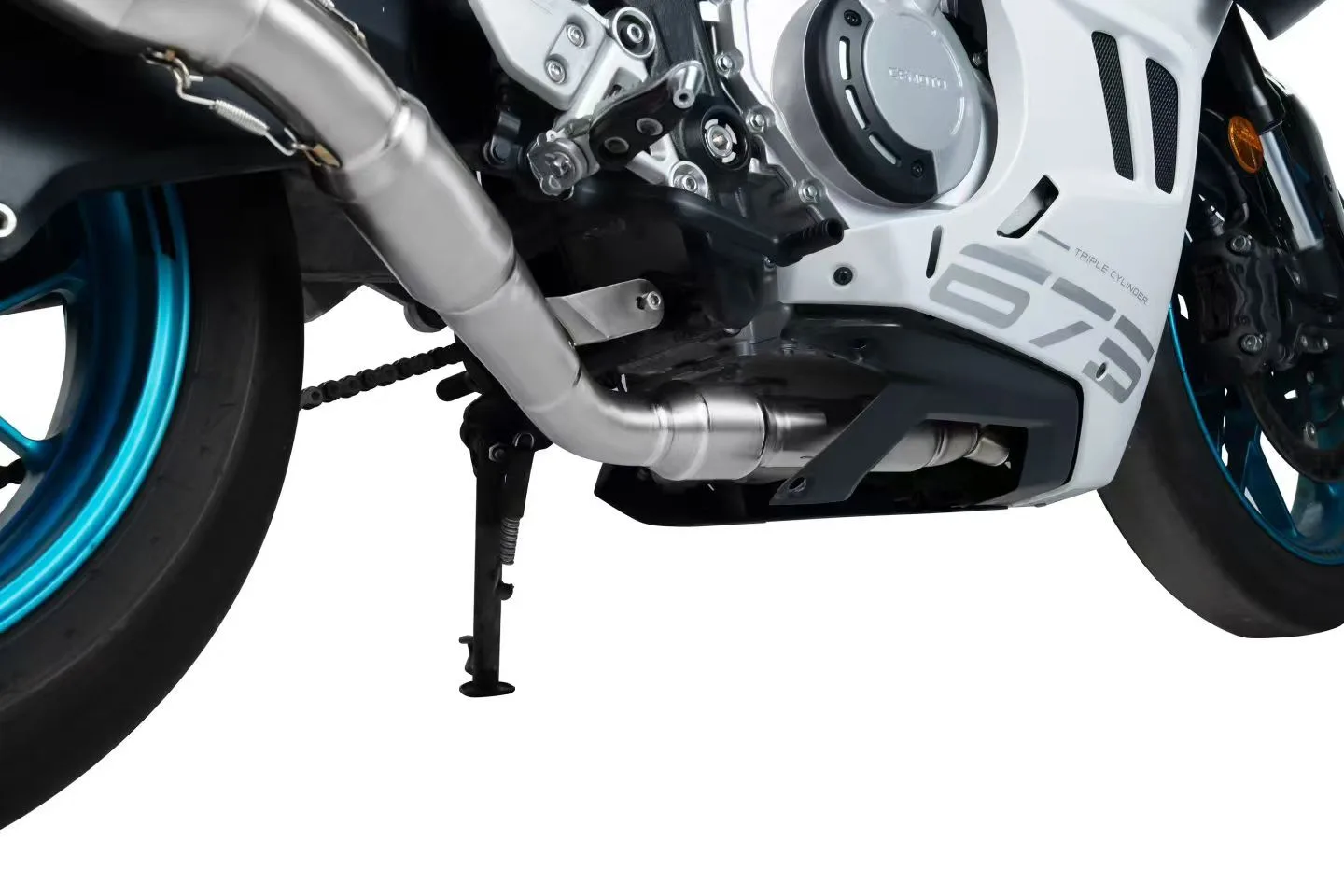 CFMOTO 675SR/675NK Titanium full exhaust Single side low - Image 4