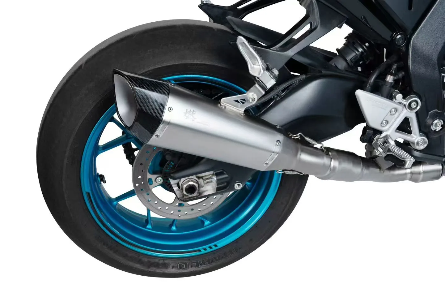 CFMOTO 675SR/675NK Titanium full exhaust Single side low - Image 3