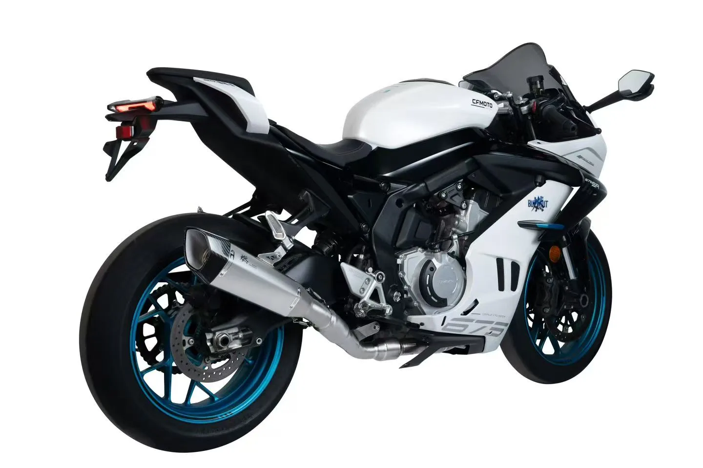 CFMOTO 675SR/675NK Titanium full exhaust Single side low - Image 2