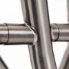 Close-up of stainless steel weld joint