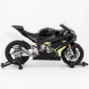 Black E-moto sport bike on a stand